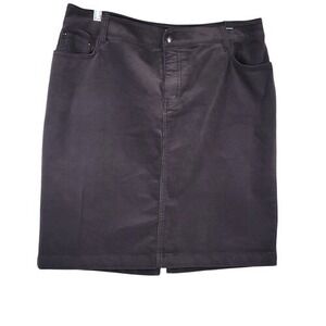 Charter Club Classic Gray Corduroy Pencil Skirt‎